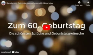 Video 60. Geburtstag